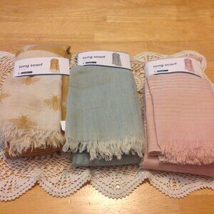 Sheer long scarves bundle